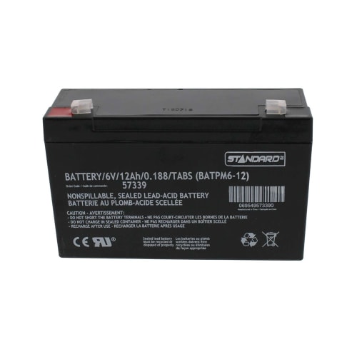 Battery, 12Ah 6V Sealed Lead